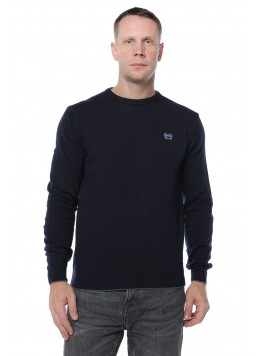 Pulover de lana, Woollenart, in anchior, Bleumarin